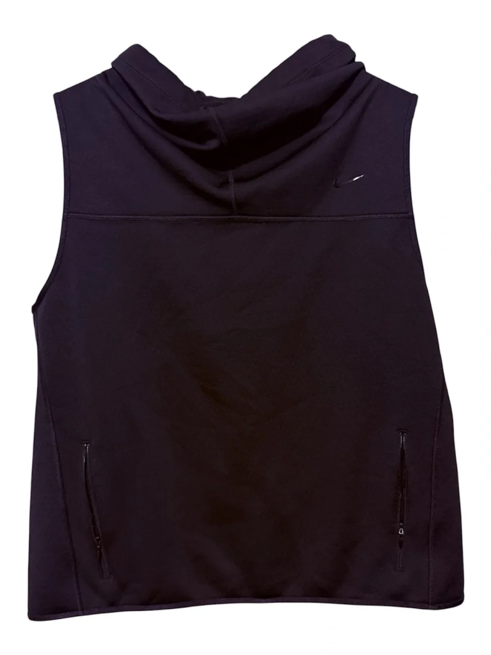 Nike Therma Sphere Training Vest Women’s Large Black Funnel Neck Hoodie Gorpcore